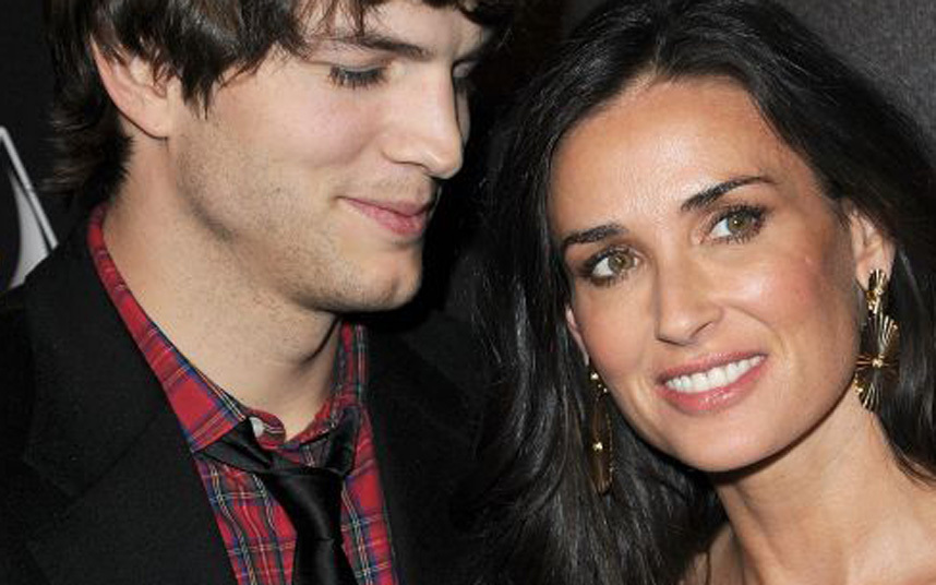 Ashton Kutcher and Demi Moore, he age 25, she 41. Were married for 6 years.