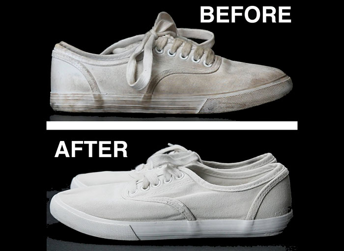 how to make a shoe white again