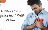 Six different factors affecting heart health of men